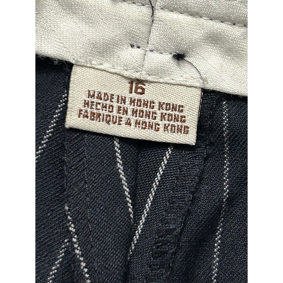 Michael Kors Black/White Pinstripe Dress Pants Woman‎ Sz 16 NWT - Picture 6 of 6